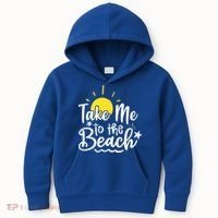 Take Me To The Beach Sunshine Summer Kids Hoodie thumb 0