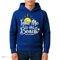 Take Me To The Beach Sunshine Summer Kids Hoodie thumb 4