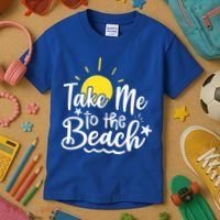 Take Me To The Beach Sunshine Summer Kids T-Shirt thumb 3