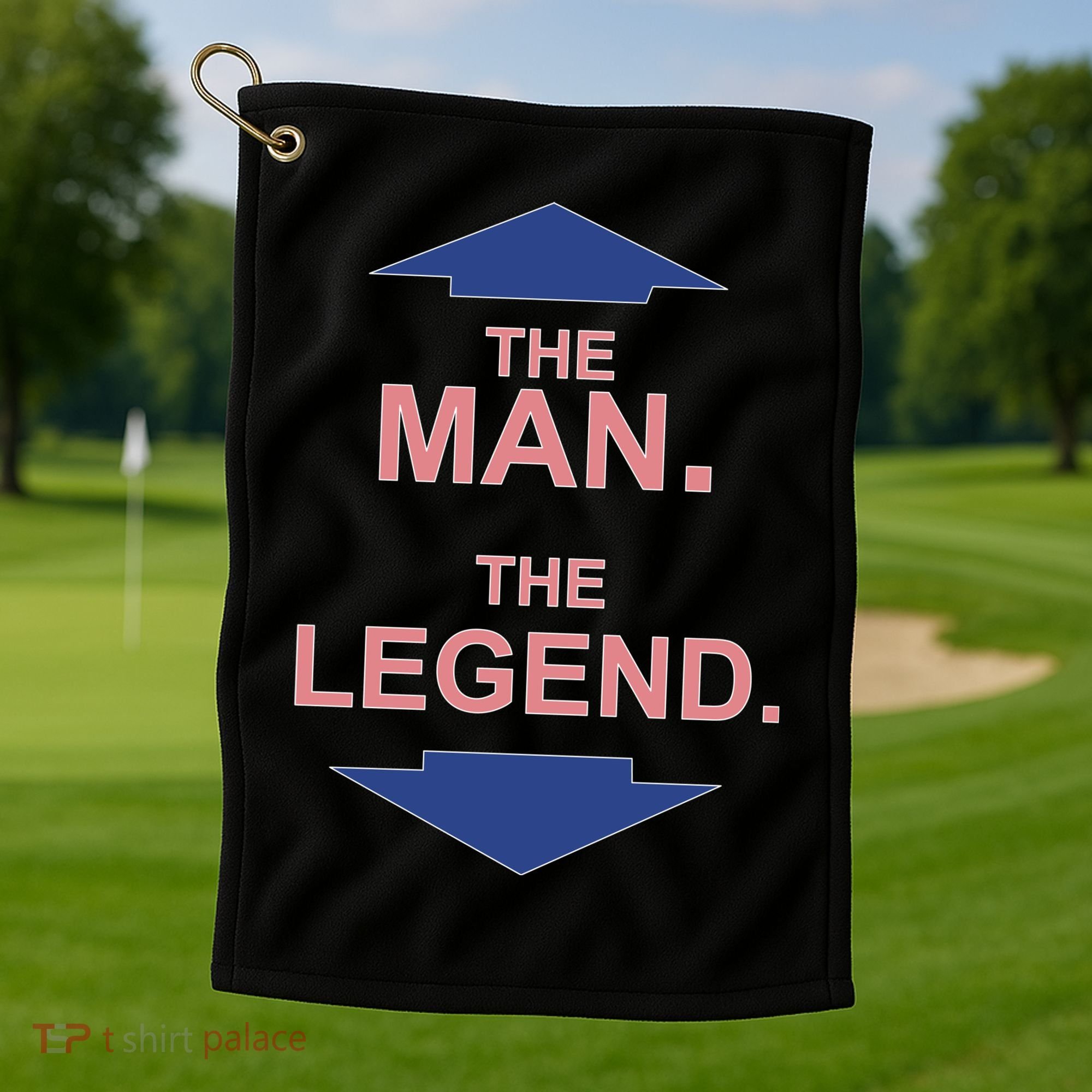 The Man The Legend Golf Towel
