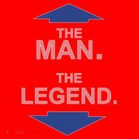 The Man The Legend Santa Hat thumb 1