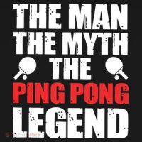 The Man The Myth The Ping Pong Legend Ornament thumb 1