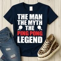 The Man The Myth The Ping Pong Legend Women's T-Shirt thumb 3