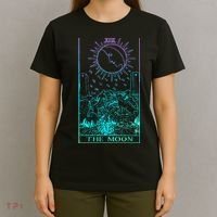 The Moon Tarot Card Rider Waite Witchy T-Shirt thumb 4