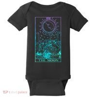 The Moon Tarot Card Rider Waite Witchy Baby Bodysuit thumb 0