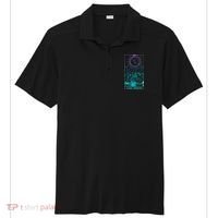 The Moon Tarot Card Rider Waite Witchy Sport-Tek Posi-UV Pro Polo thumb 0
