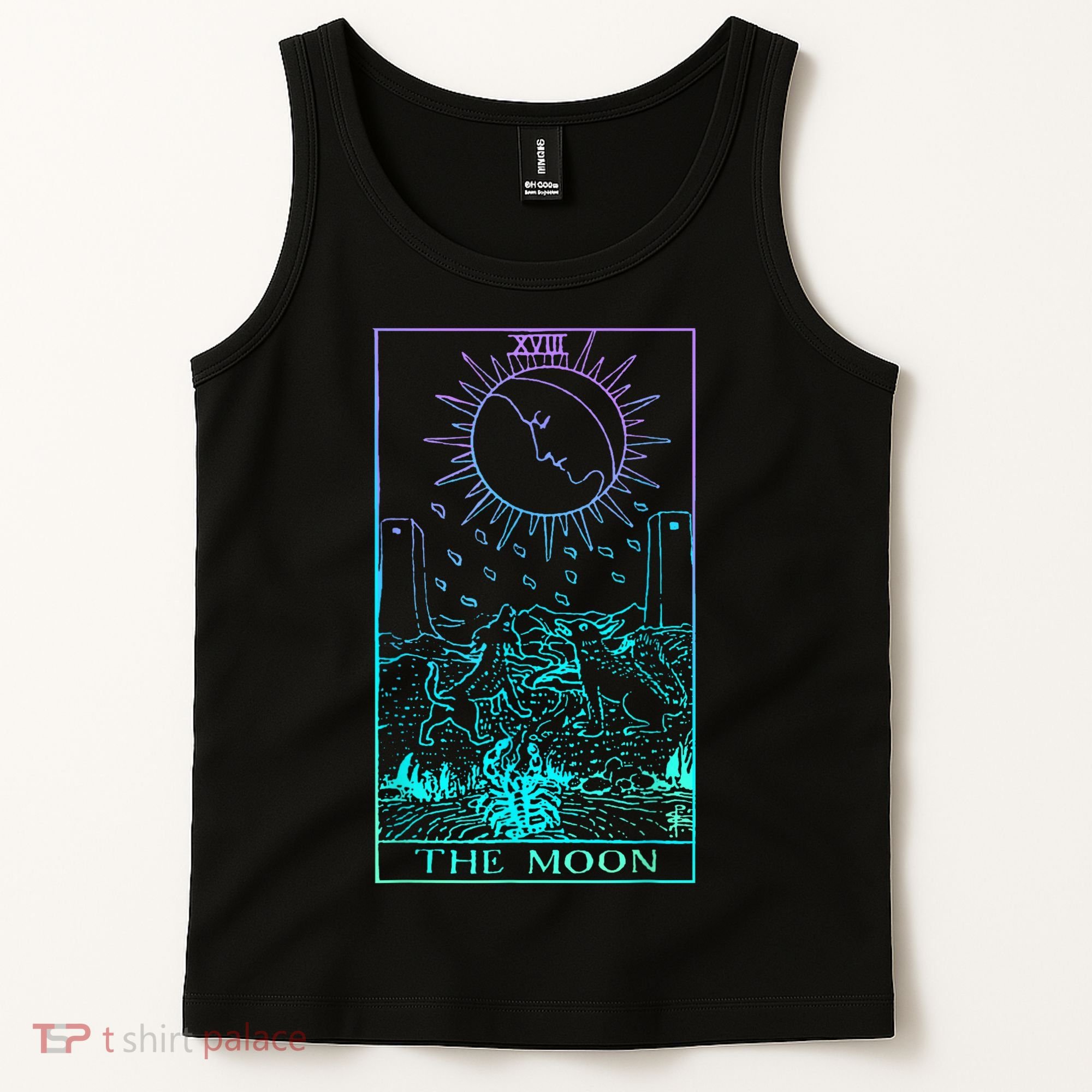 The Moon Tarot Card Rider Waite Witchy Tank Top