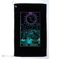 The Moon Tarot Card Rider Waite Witchy Golf Towel thumb 0