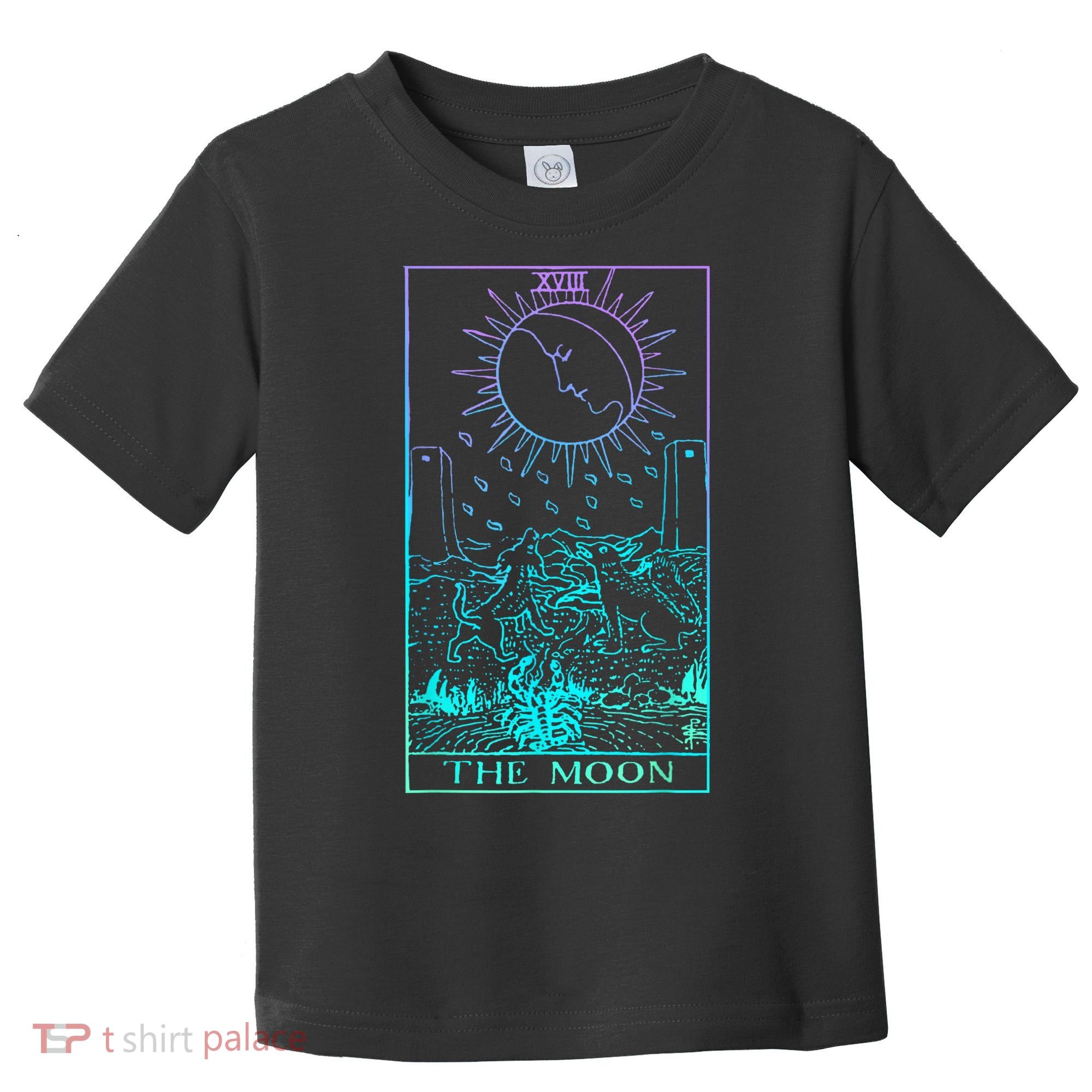 The Moon Tarot Card Rider Waite Witchy Toddler T-Shirt