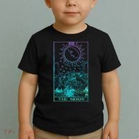 The Moon Tarot Card Rider Waite Witchy Toddler T-Shirt thumb 2