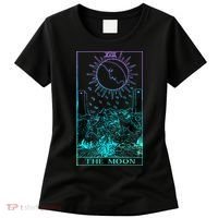 The Moon Tarot Card Rider Waite Witchy Women's T-Shirt thumb 0