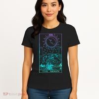 The Moon Tarot Card Rider Waite Witchy Women's T-Shirt thumb 4