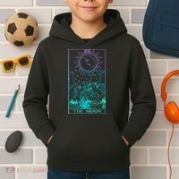 The Moon Tarot Card Rider Waite Witchy Kids Hoodie thumb 2