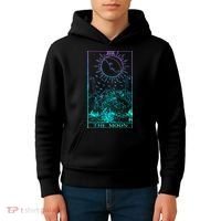 The Moon Tarot Card Rider Waite Witchy Kids Hoodie thumb 4