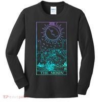 The Moon Tarot Card Rider Waite Witchy Kids Long Sleeve Shirt thumb 0
