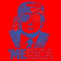 Trump Merica Trump Funny 4th Of July Santa Hat thumb 1