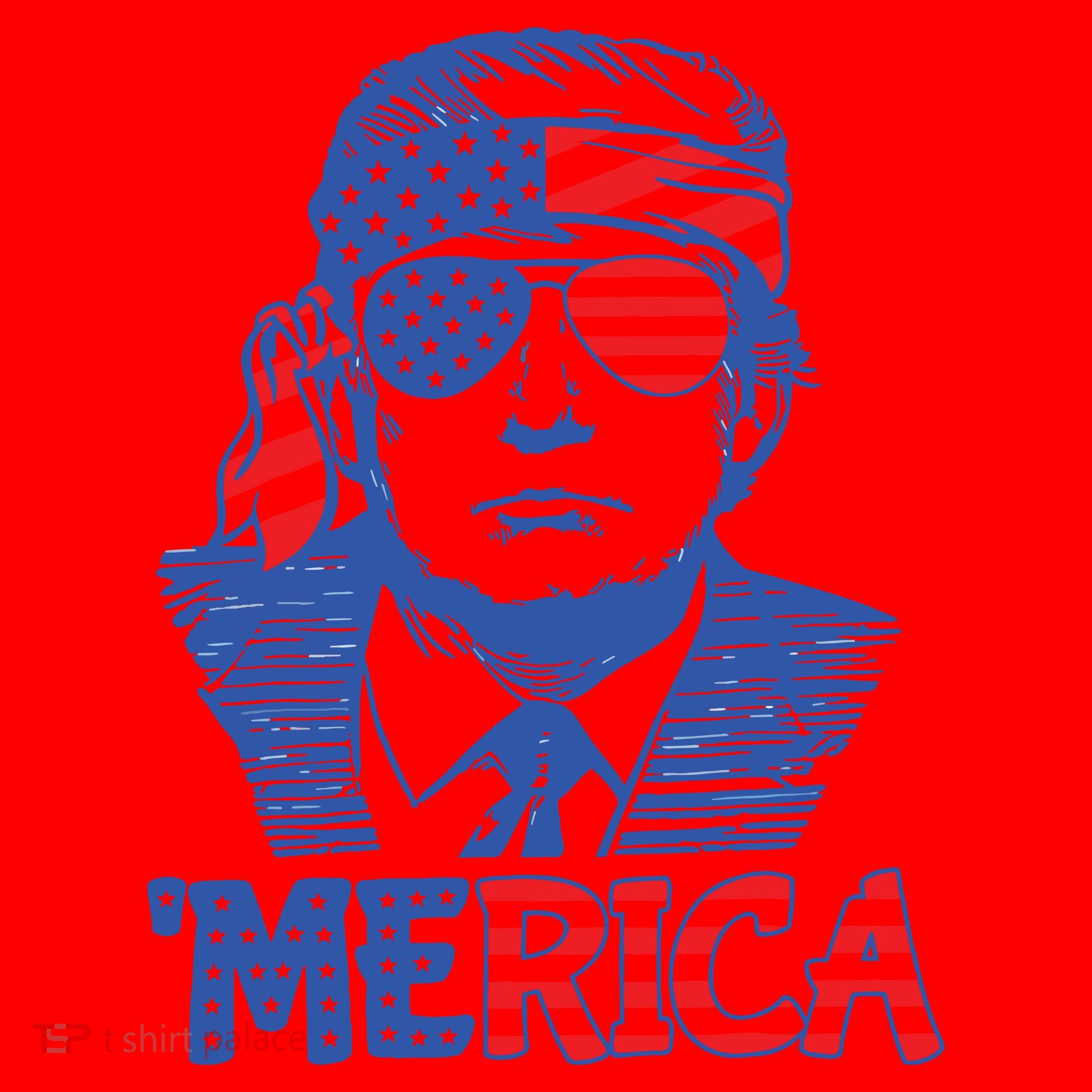 Trump Merica Trump Funny 4th Of July Santa Hat
