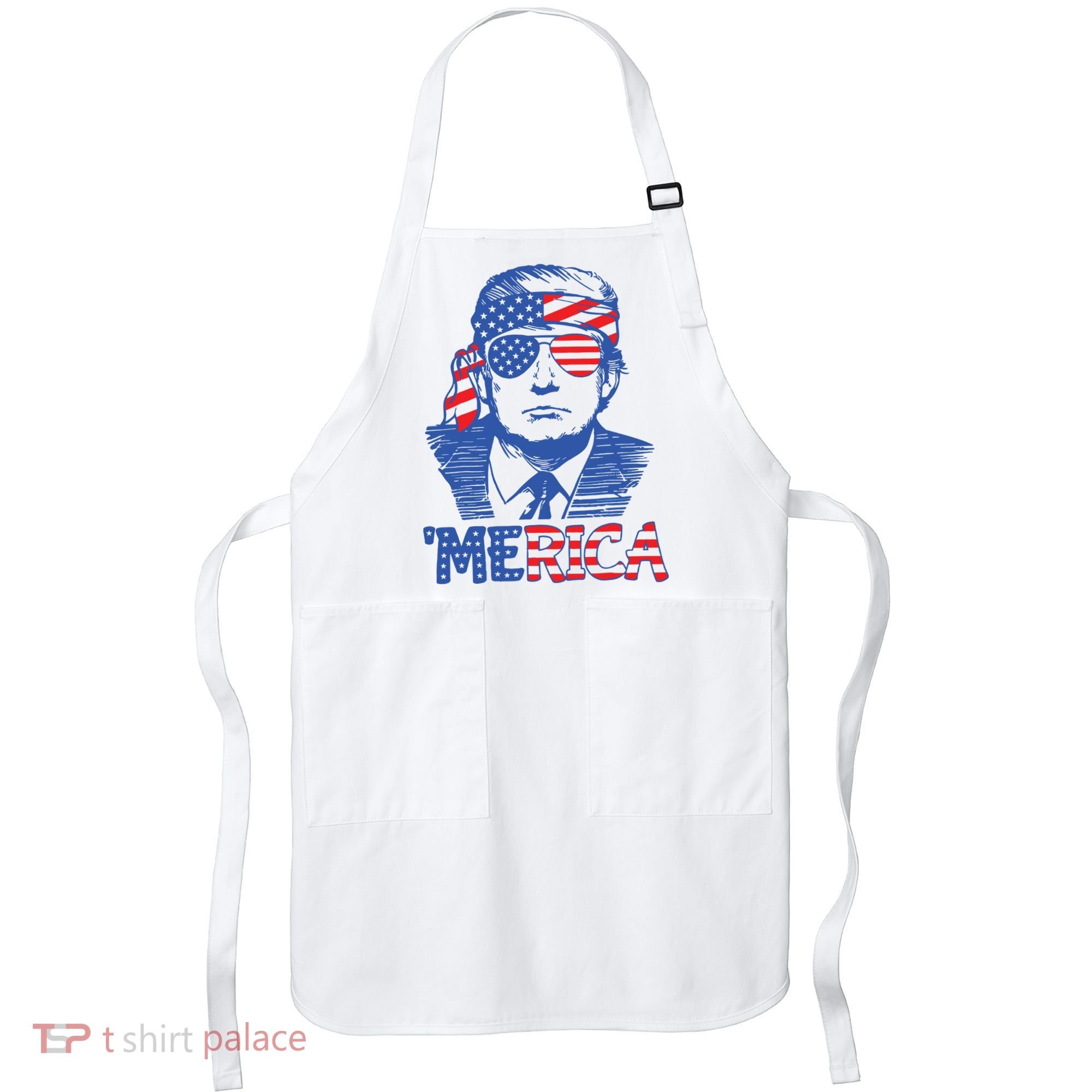 Trump Merica Trump Funny 4th Of July Apron