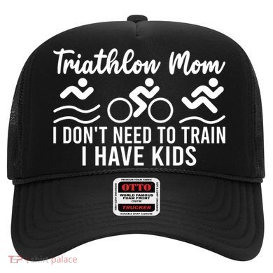 Triathlon Mom Tri Triathletes Athletes Running Mother Great Gift Hat