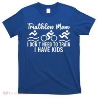 Triathlon Mom Tri Triathletes Athletes Running Mother Great Gift T-Shirt thumb 0