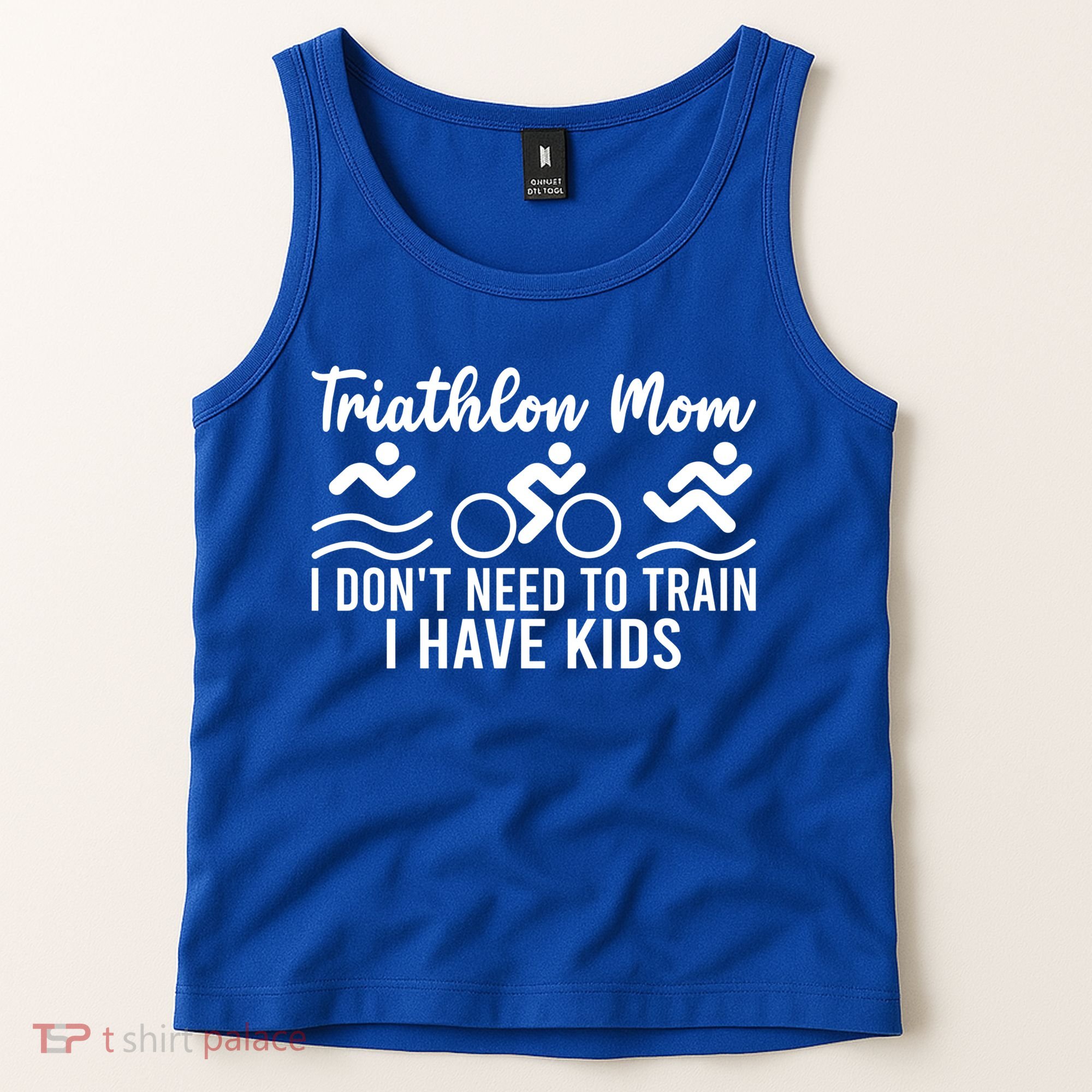 Triathlon Mom Tri Triathletes Athletes Running Mother Great Gift Tank Top