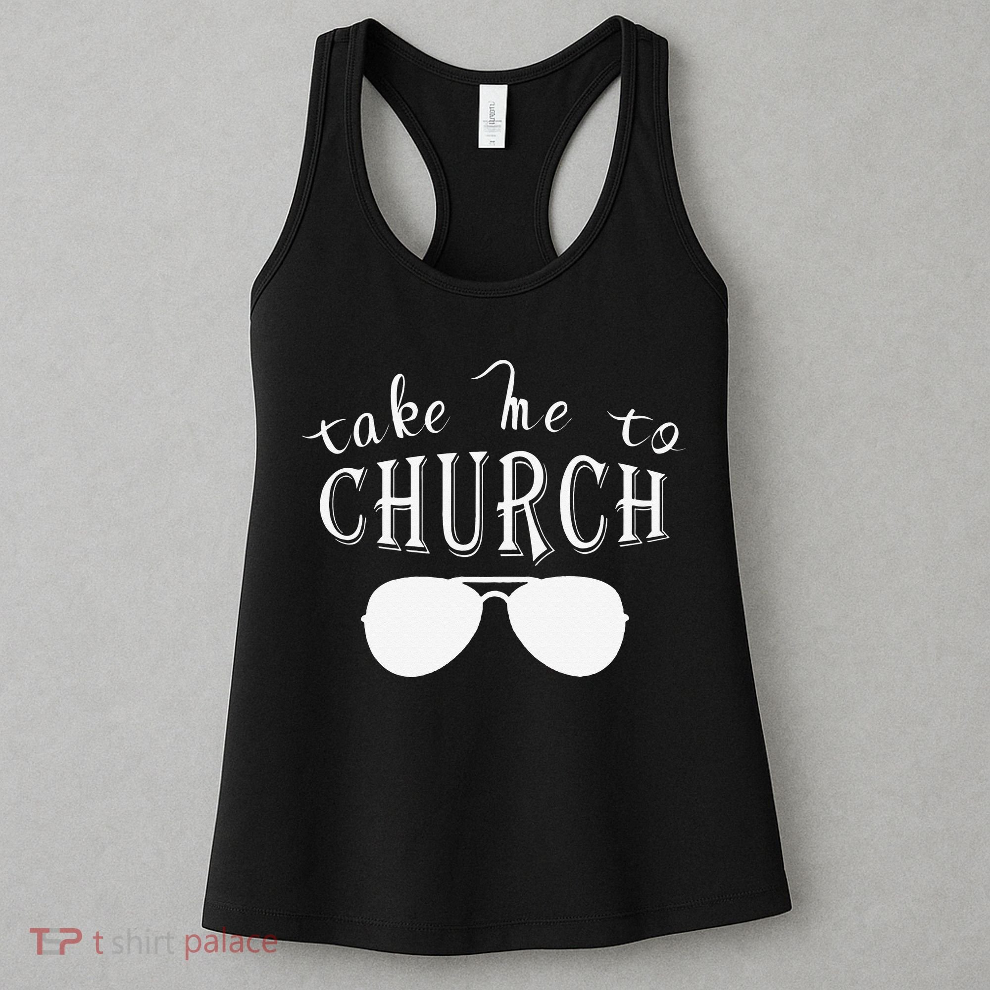 Take Me To The Church Christian Country Concert Women's Tank Top
