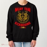 Tiger Muay Thai Kickboxing Gym Mma Training Gift Funny Gift Women's Sweatshirt thumb 0
