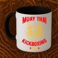 Tiger Muay Thai Kickboxing Gym Mma Training Gift Funny Gift Coffee Mug thumb 2