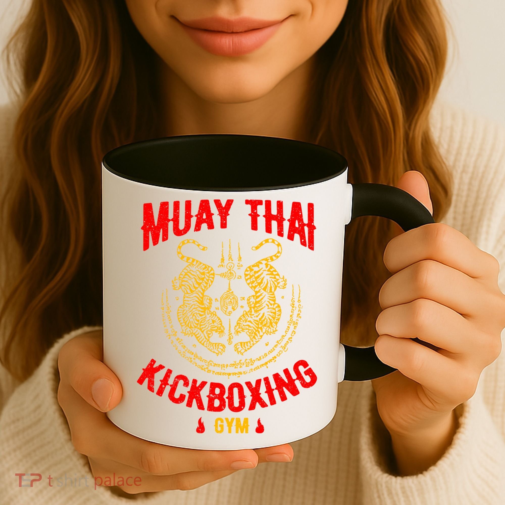Tiger Muay Thai Kickboxing Gym Mma Training Gift Funny Gift Coffee Mug