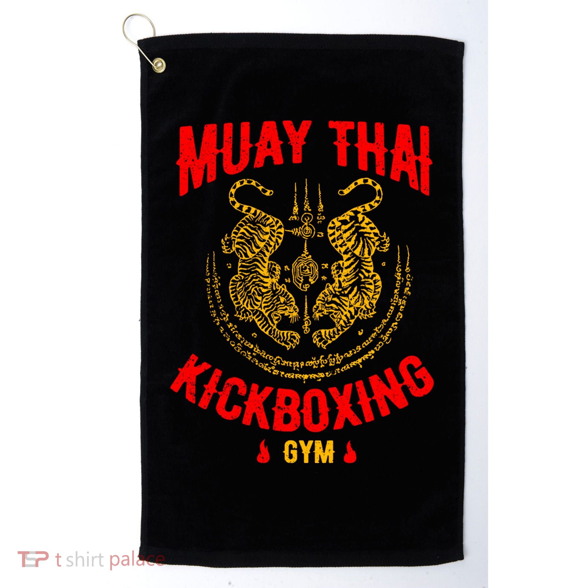 Tiger Muay Thai Kickboxing Gym Mma Training Gift Funny Gift Golf Towel
