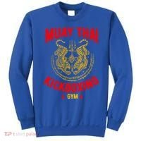 Tiger Muay Thai Kickboxing Gym Mma Training Gift Funny Gift Sweatshirt thumb 0