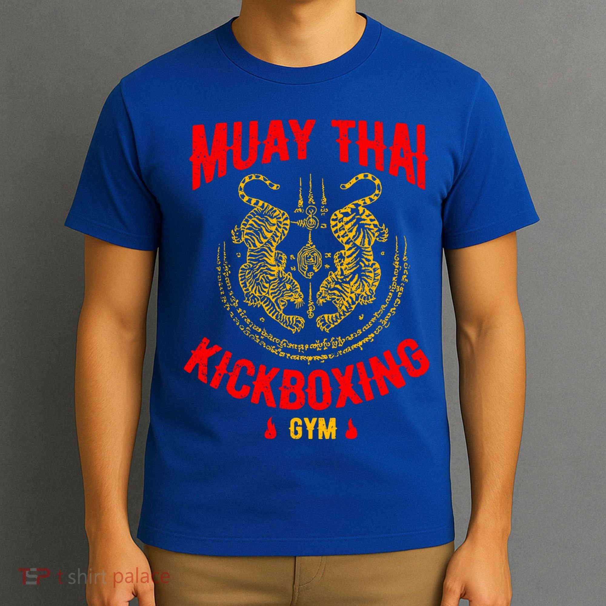 Tiger Muay Thai Kickboxing Gym Mma Training Gift Funny Gift T-Shirt
