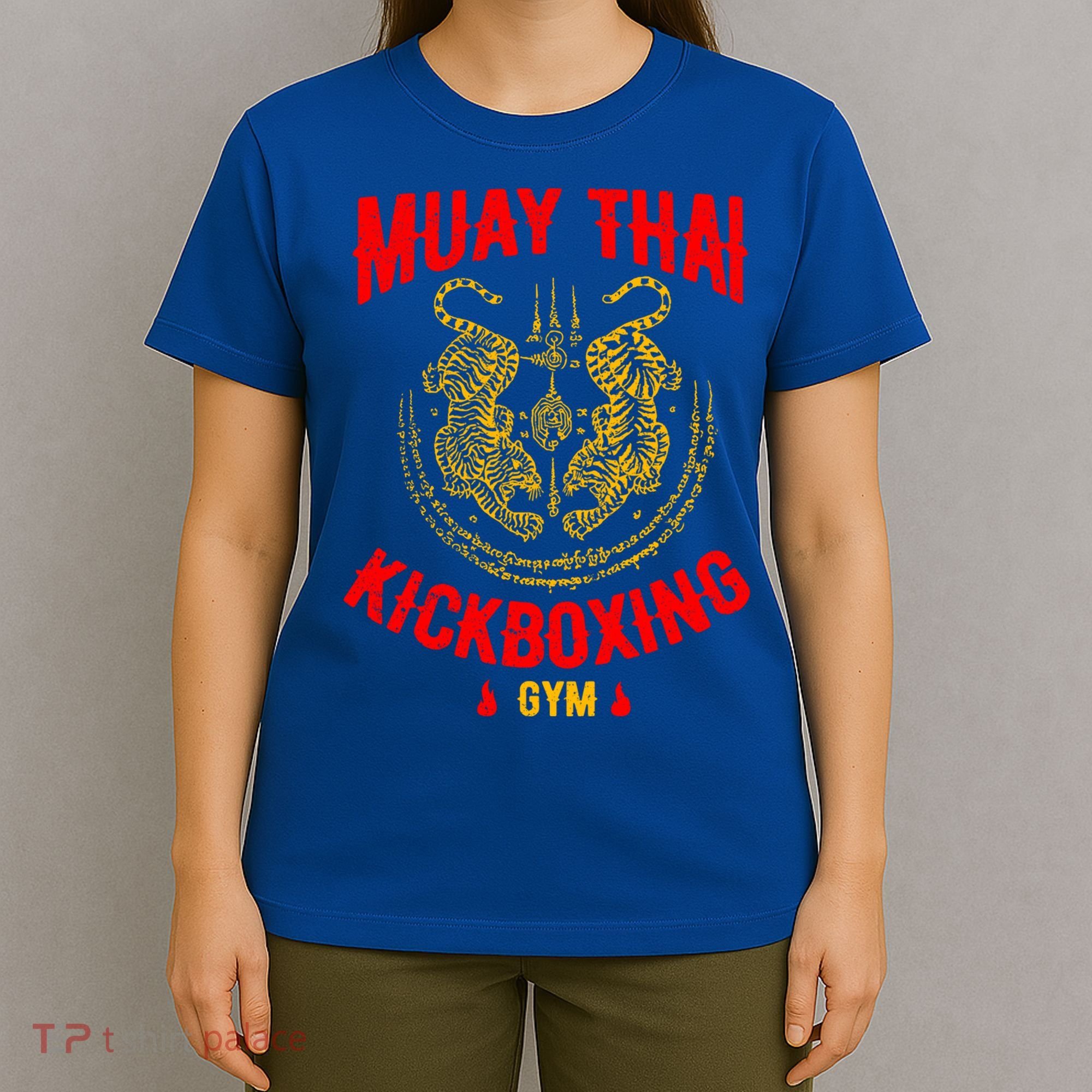 Tiger Muay Thai Kickboxing Gym Mma Training Gift Funny Gift T-Shirt