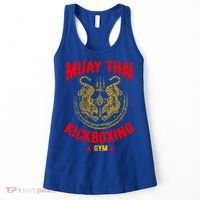 Tiger Muay Thai Kickboxing Gym Mma Training Gift Funny Gift Women's Tank Top thumb 0