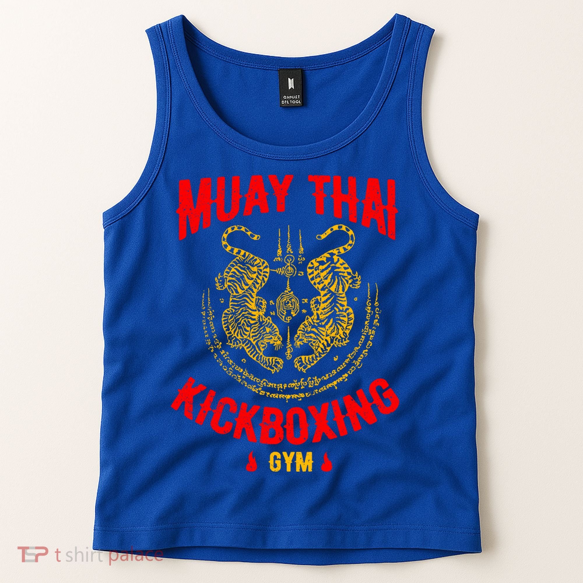 Tiger Muay Thai Kickboxing Gym Mma Training Gift Funny Gift Tank Top