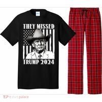 They Missed Trump 2024 Pajama Set thumb 0
