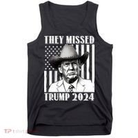 They Missed Trump 2024 Tank Top thumb 0
