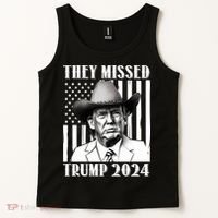 They Missed Trump 2024 Tank Top thumb 2