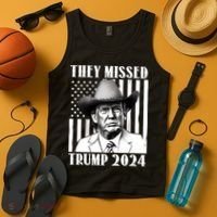 They Missed Trump 2024 Tank Top thumb 4