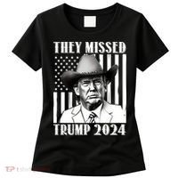 They Missed Trump 2024 Women's T-Shirt thumb 0