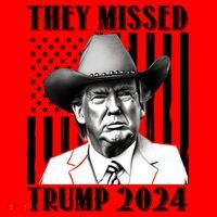They Missed Trump 2024 Santa Hat thumb 1