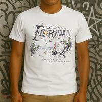 Take Me To The Florida Funny Ghost On The Beach T-Shirt thumb 3