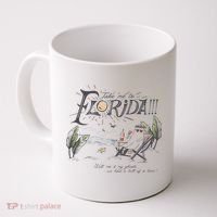Take Me To The Florida Funny Ghost On The Beach Coffee Mug thumb 0