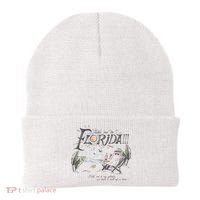 Take Me To The Florida Funny Ghost On The Beach Beanie thumb 0