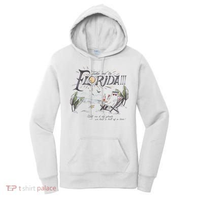 Take Me To The Florida Funny Ghost On The Beach Women's Hoodie