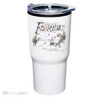 Take Me To The Florida Funny Ghost On The Beach Tumbler thumb 0