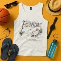 Take Me To The Florida Funny Ghost On The Beach Tank Top thumb 4