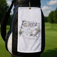 Take Me To The Florida Funny Ghost On The Beach Golf Towel thumb 2