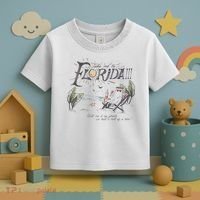 Take Me To The Florida Funny Ghost On The Beach Toddler T-Shirt thumb 3