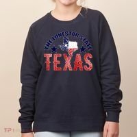 Texas Motto The Lone Star State Women's Sweatshirt thumb 0
